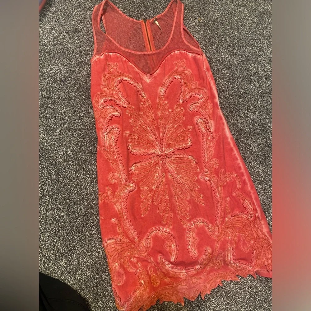 Free People ice ice baby pink lemonade dress